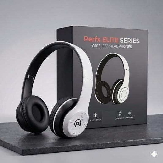 Volttronix Wireless Bluetooth Headphones with Deep Bass Sound, Foldable Design, Comfortable Cushioned Earpads, Built-in Mic for Music & Calls, Average Battery(1-3 Hours) Backup, Stylish Everyday Use