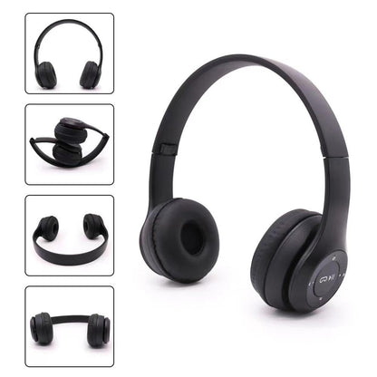 Volttronix Wireless Bluetooth Headphones with Deep Bass Sound, Foldable Design, Comfortable Cushioned Earpads, Built-in Mic for Music & Calls, Average Battery(1-3 Hours) Backup, Stylish Everyday Use